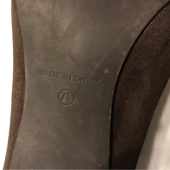 Nine West Celia suede brown ankle booties women size 7 1/2 M - Picture 8 of 11